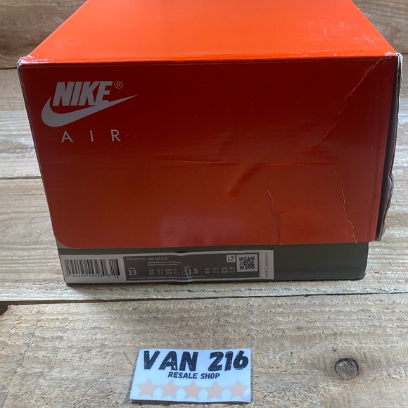 NEW: Nike Air Max 90 White/Eggplant/Red Sneakers: CW1360-100 - Picture 9 of 16